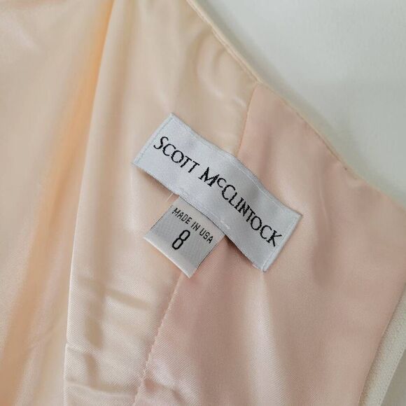 Scott McClintock Vintage Strapless Lace & Tulle Gown – Size 8 Blush/Peach Sweeth - Picture 5 of 8